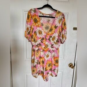 O’Neill | Pink Daisy Floral Romper